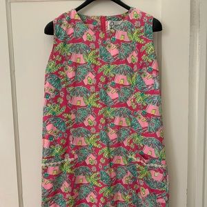 Darling Lilly Pulitzer sundress with tiki huts